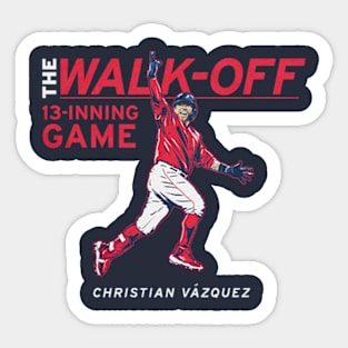 Christian Vazquez The Walk-Off Sticker